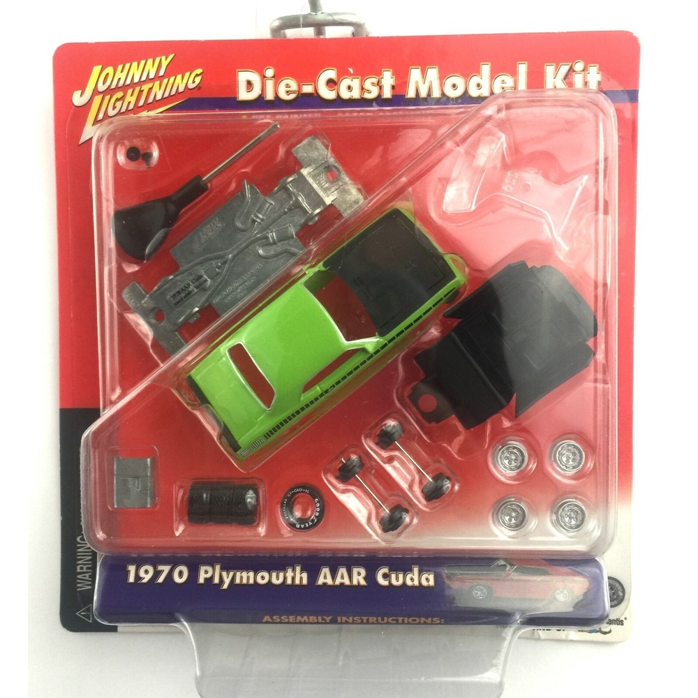 Johnny Lightning Model Kit 1970 70 Plymouth AAR Cuda Green Car Die Cast‎ 1/64